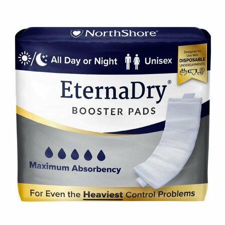 NORTHSHORE EternaDry Booster Pads Diaper Doublers, Small, 4x11.5", 180PK 1504